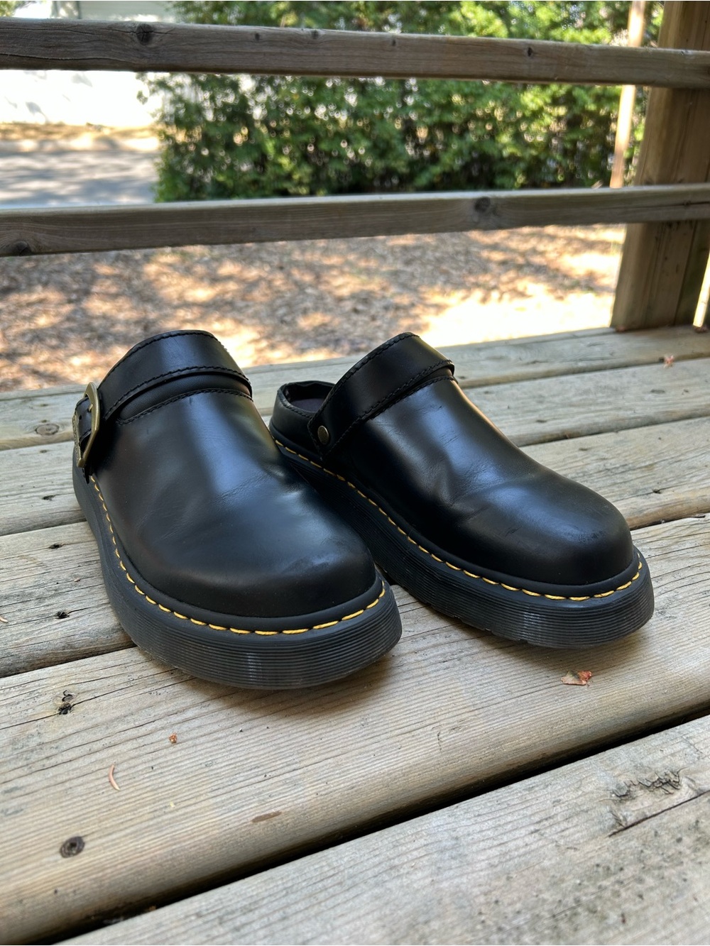 Dr Martens Atlas slingback platform mules